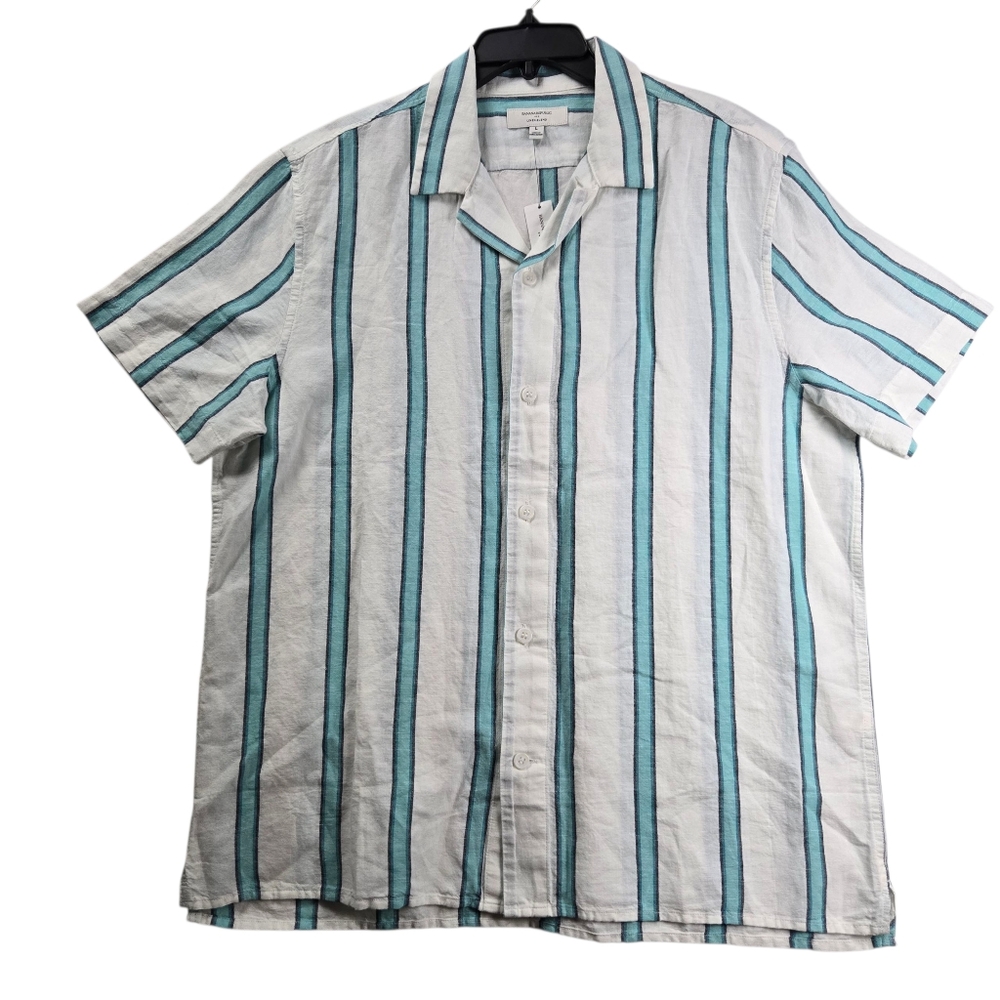 Banana Republic Standard-Fit Linen Cotton Resort Camp Shirt‎
